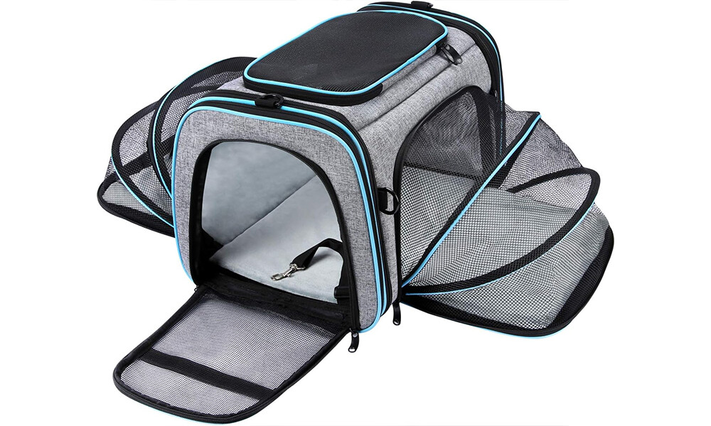 Expandable Pet Carrier Backpack for Small Dogs & Cats