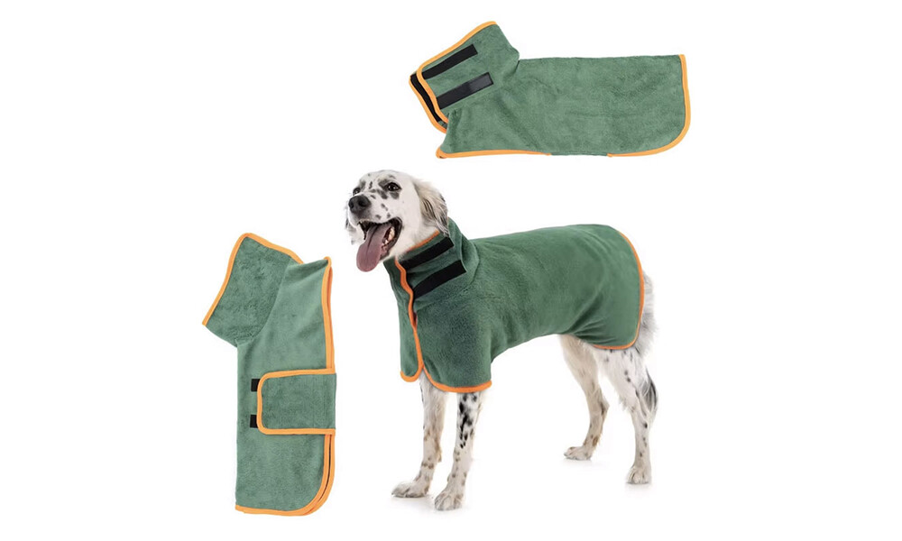Pet Bathrobe Absorbent Quick-Dry Towel Coat