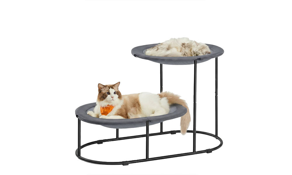 Double Layer Breathable Cat Bed with Hammock