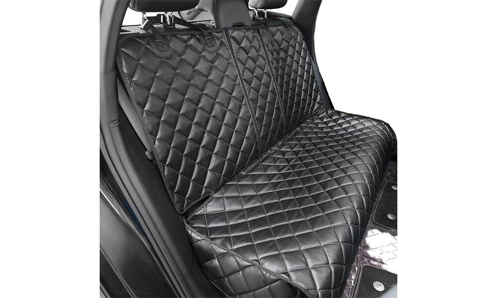 PU Leather Dog Car Seat Cover, Waterproof Bench Protector