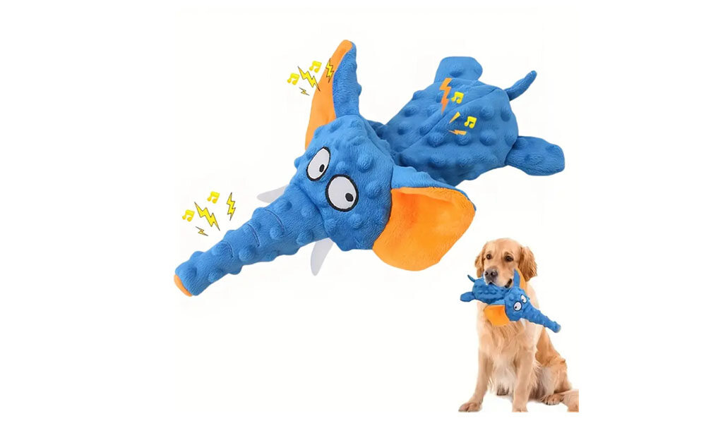 No Stuffing Elephant Dog Toy