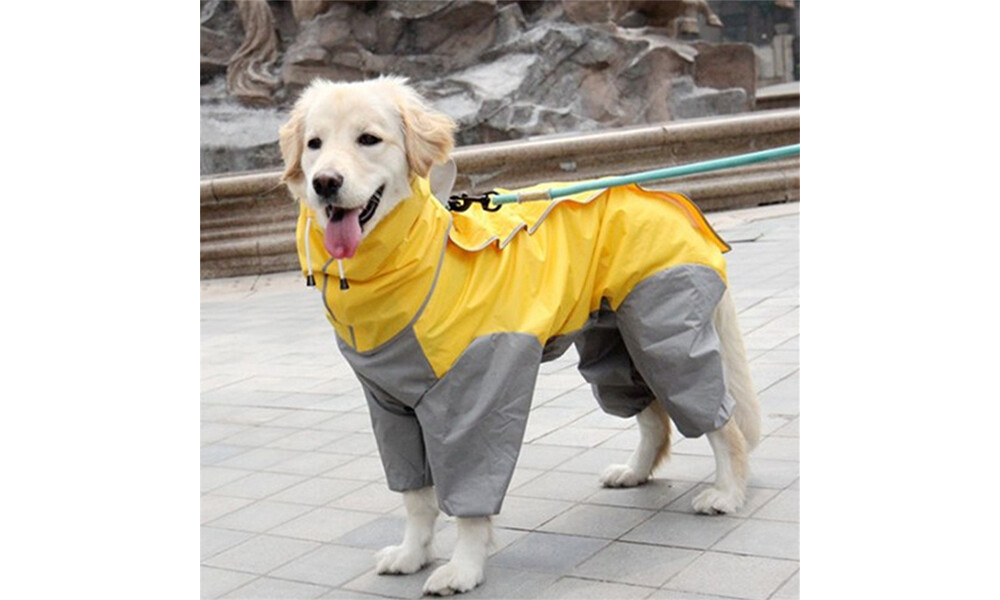 PU Waterproof Dog Raincoat