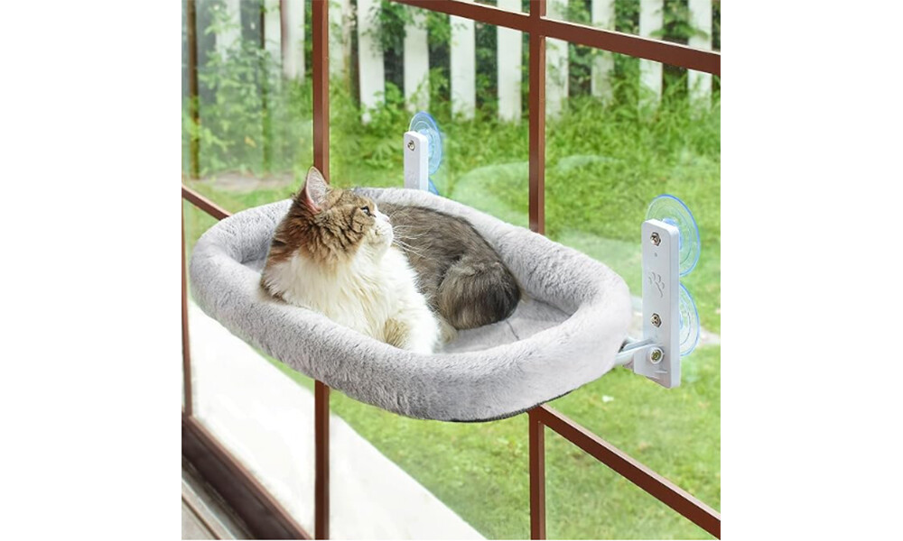 Cordless Cat Window Perch Wall Hammock