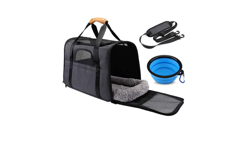 Cat Carrier and Foldable Bowl
