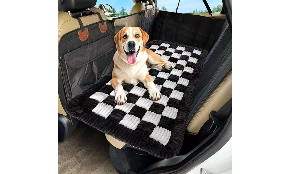 Plush Dog Car Seat Mat, Soft Pet Travel Pad