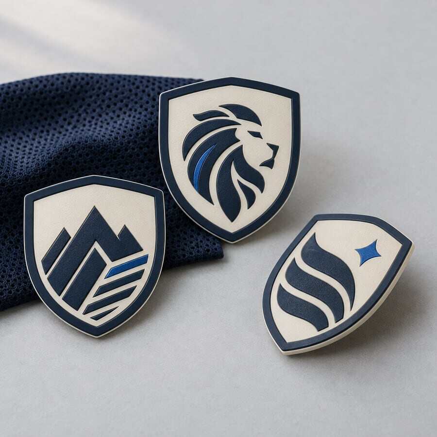 Silicone Badges product concept illustration