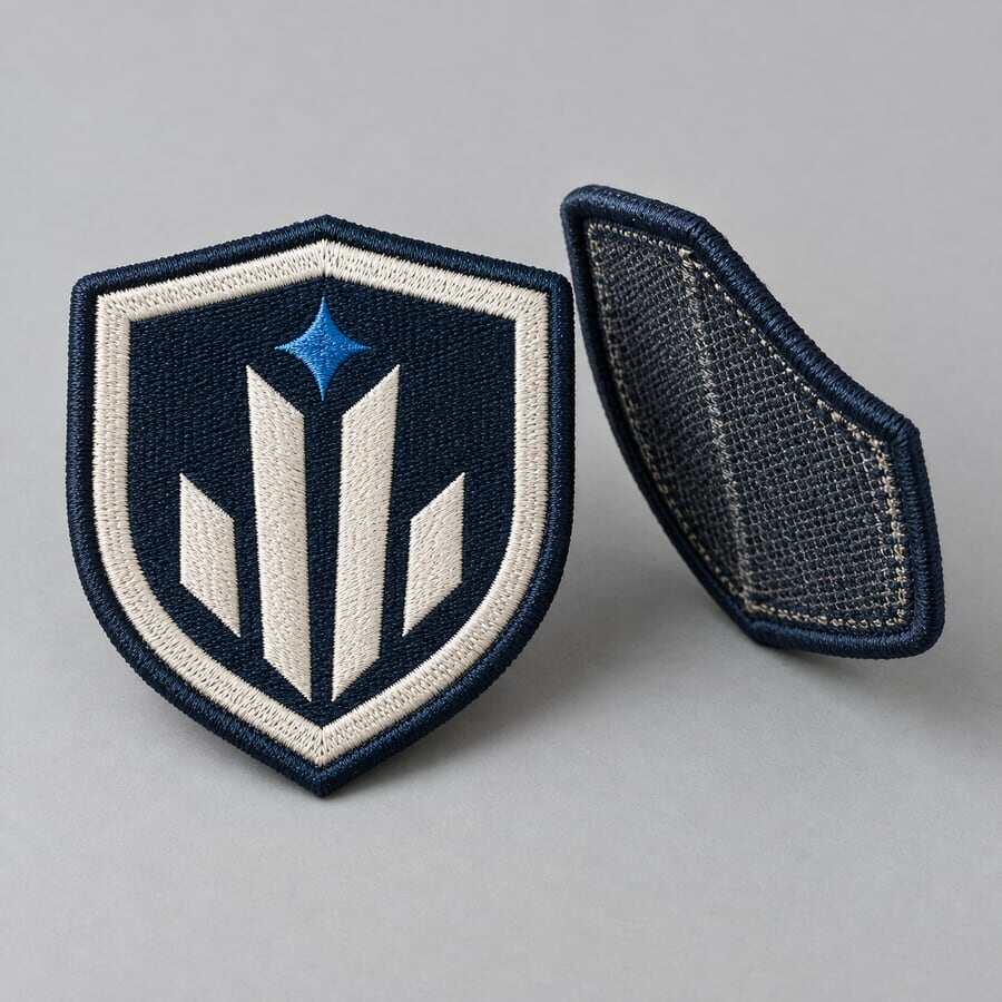 Embroidered Patches product concept illustration