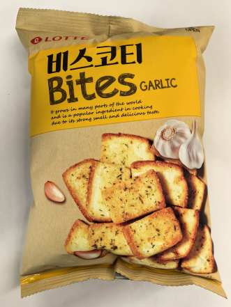 乐天蒜香味烤面包片70g