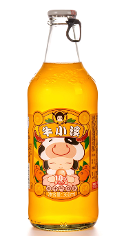 牛小溪橙味果汁气泡水360ml