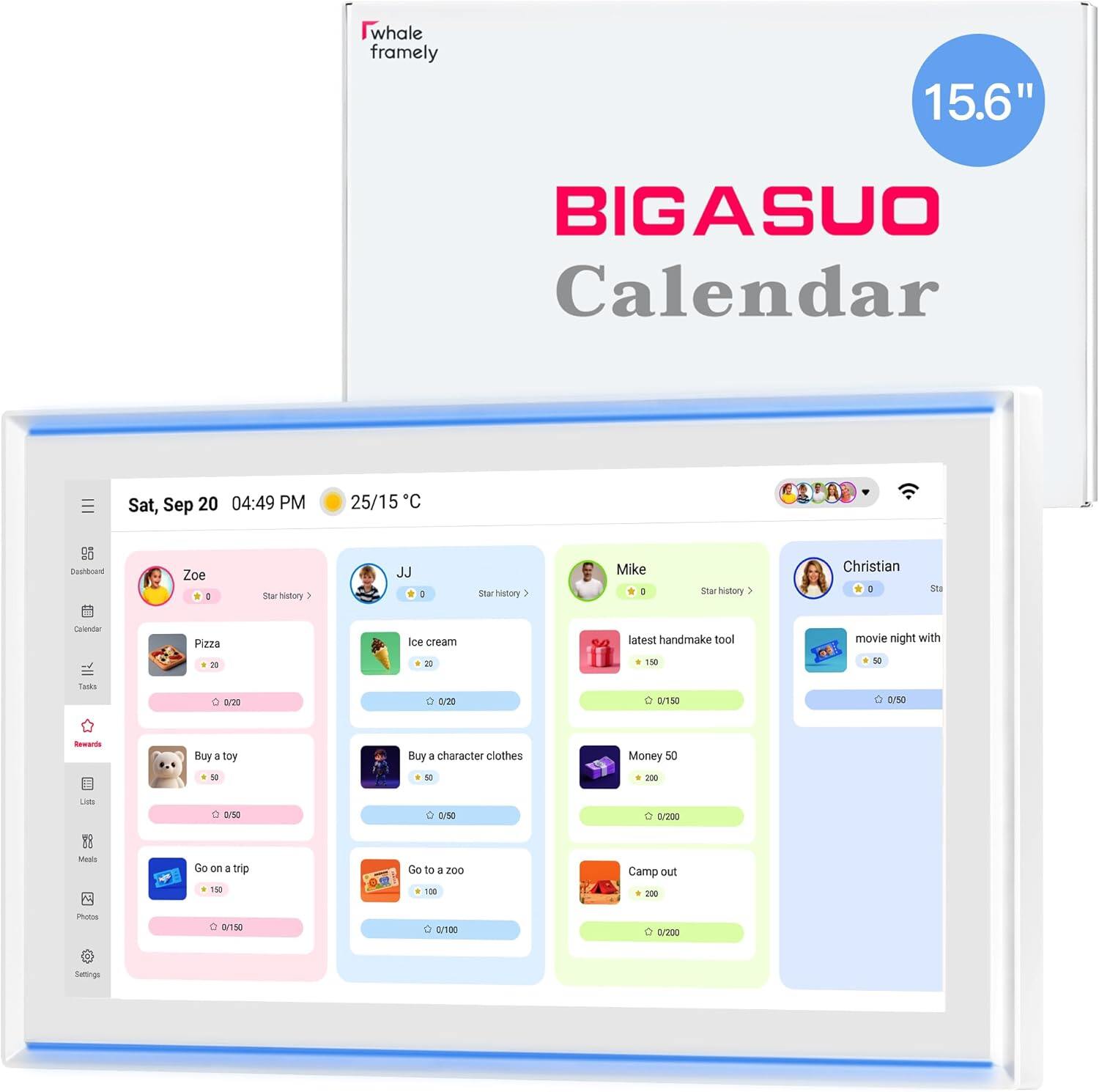 15.6 Inch Family Digital Calendar