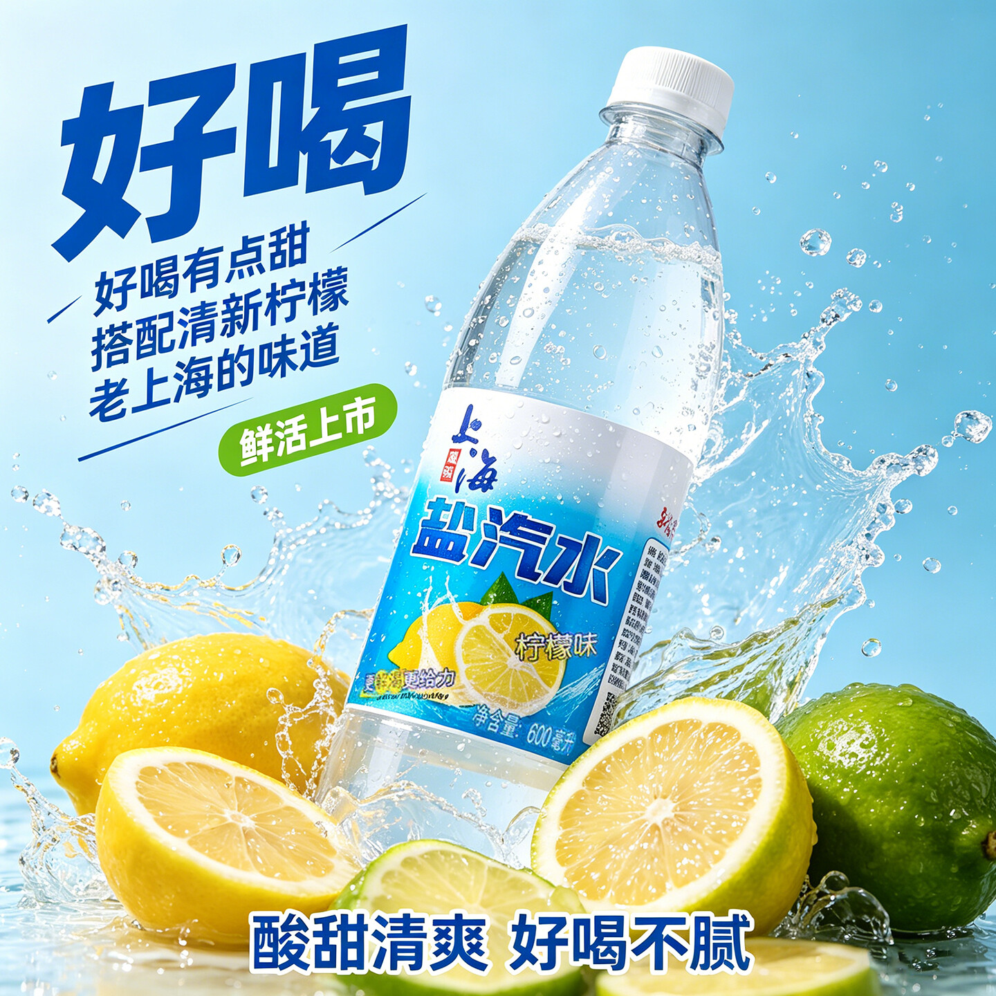 老上海柠檬味盐汽水