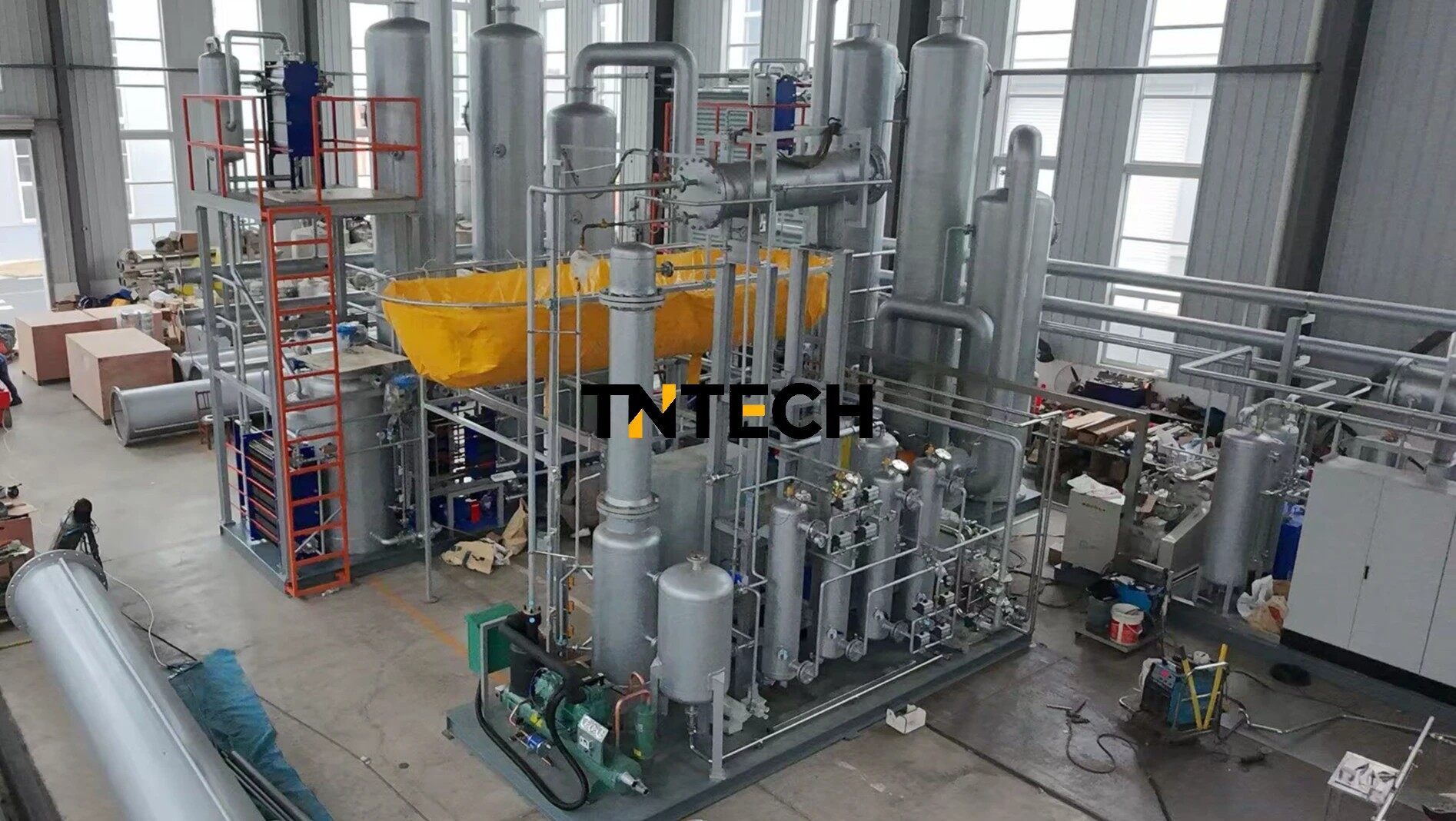 Natural gas combustion carbon dioxide generation unit