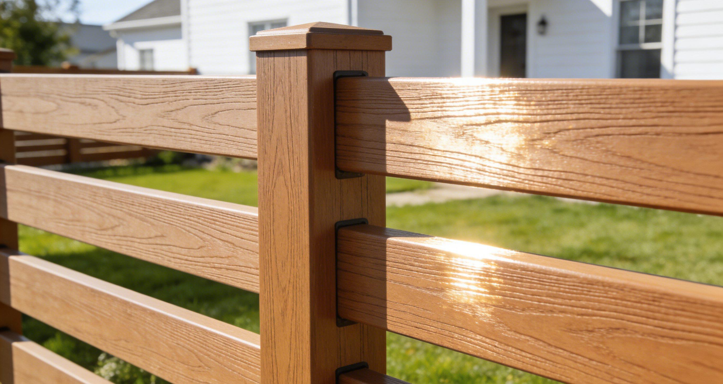 WPC Fencing Composite Material Outdoor Garden Privacy