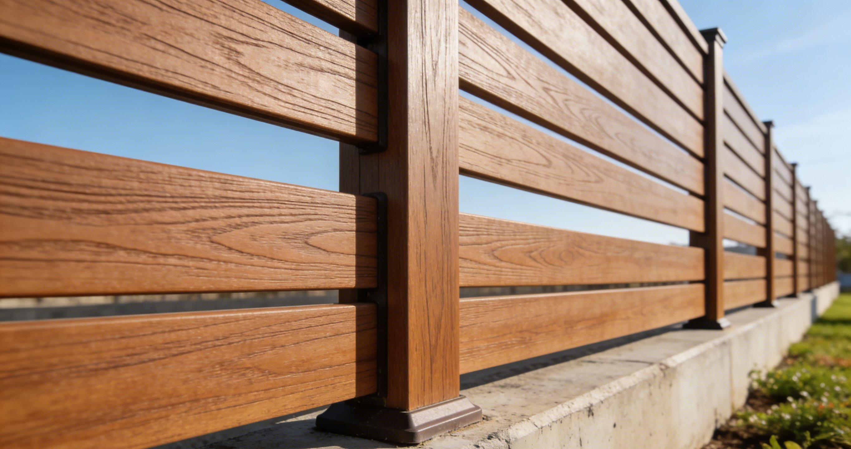 WPC Fencing Composite Material Outdoor Garden Privacy