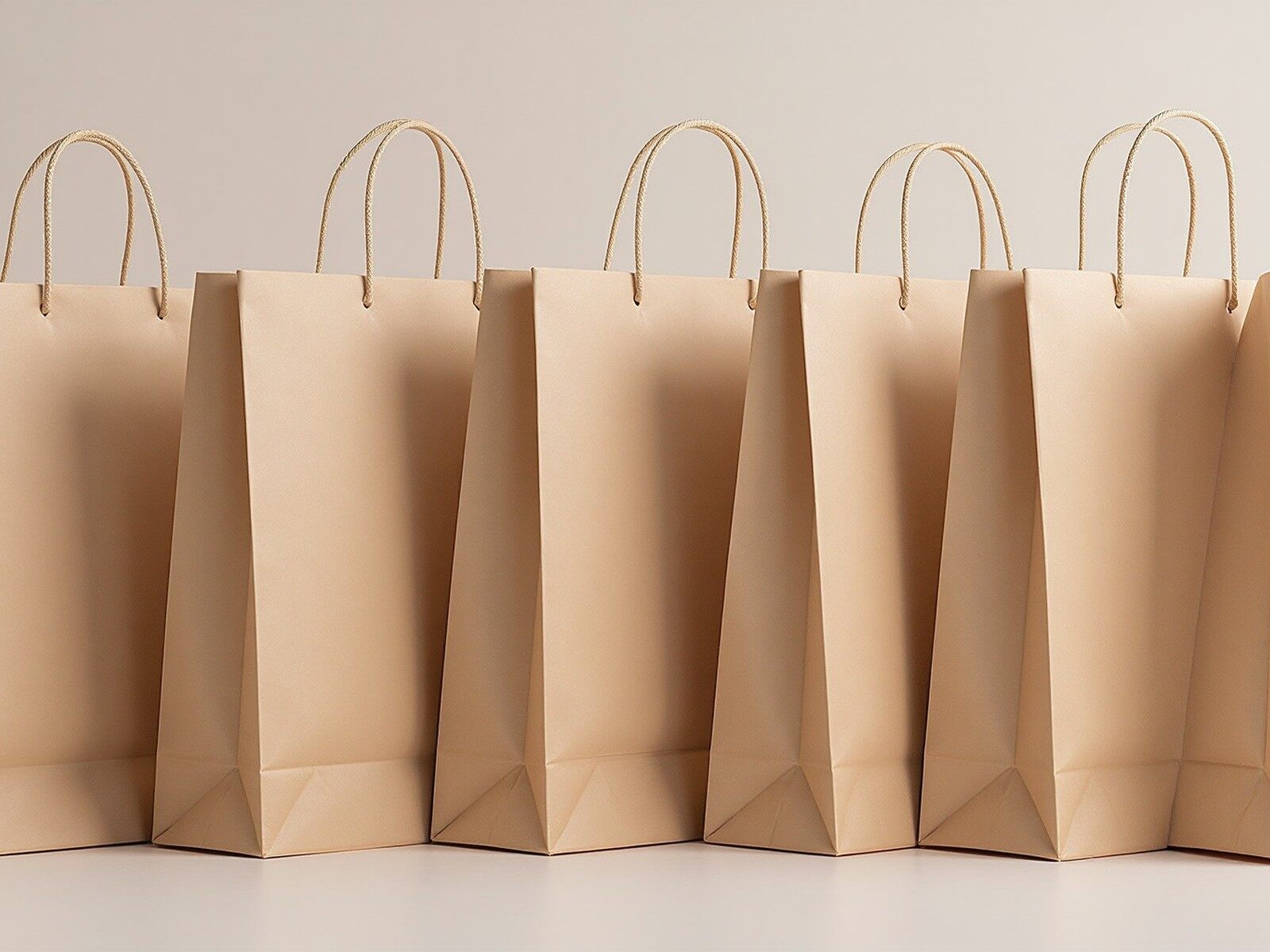 Custom Eco-Kraft Paper Bags | Bespoke Recycled Shopping Bags for Boutiques & Brands view 2