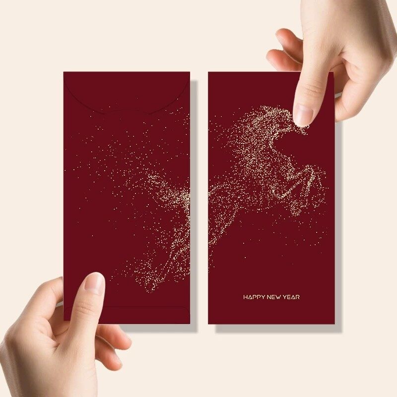 Custom Valentine's Day Red Envelopes | Romantic Money Packets for Couples & Love Celebrations view 3
