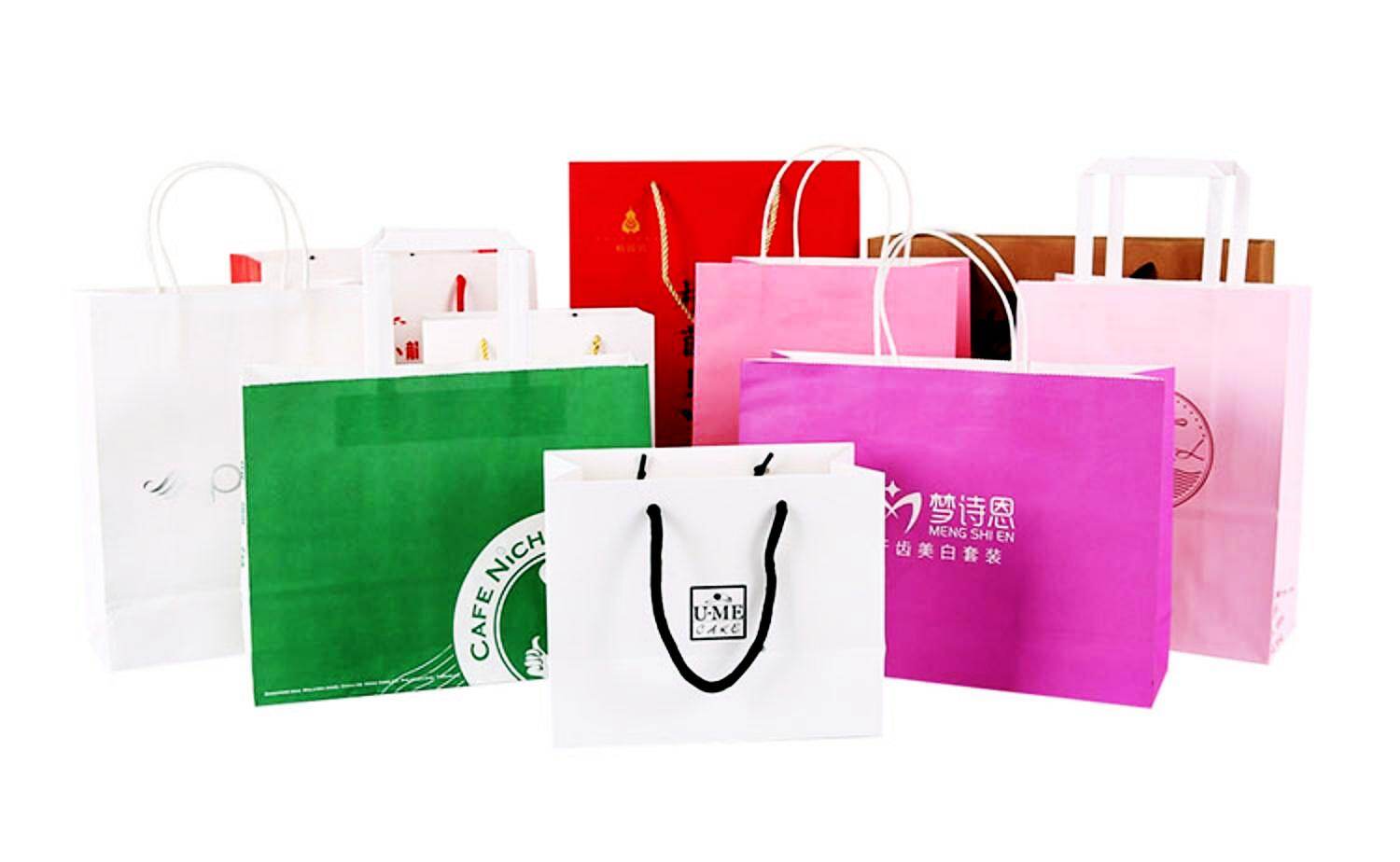 Custom Paper Bags | Eco-Friendly Kraft & Luxury Retail Shopping Totes view 2