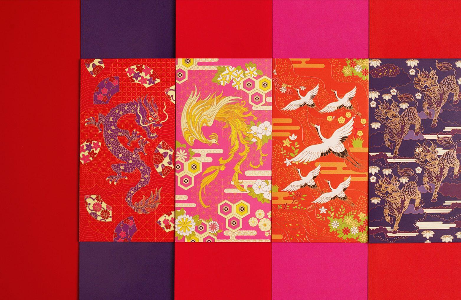 Custom Red Packets / Hongbao with Gold Foil Stamping | Premium Lucky Money Envelopes view 4