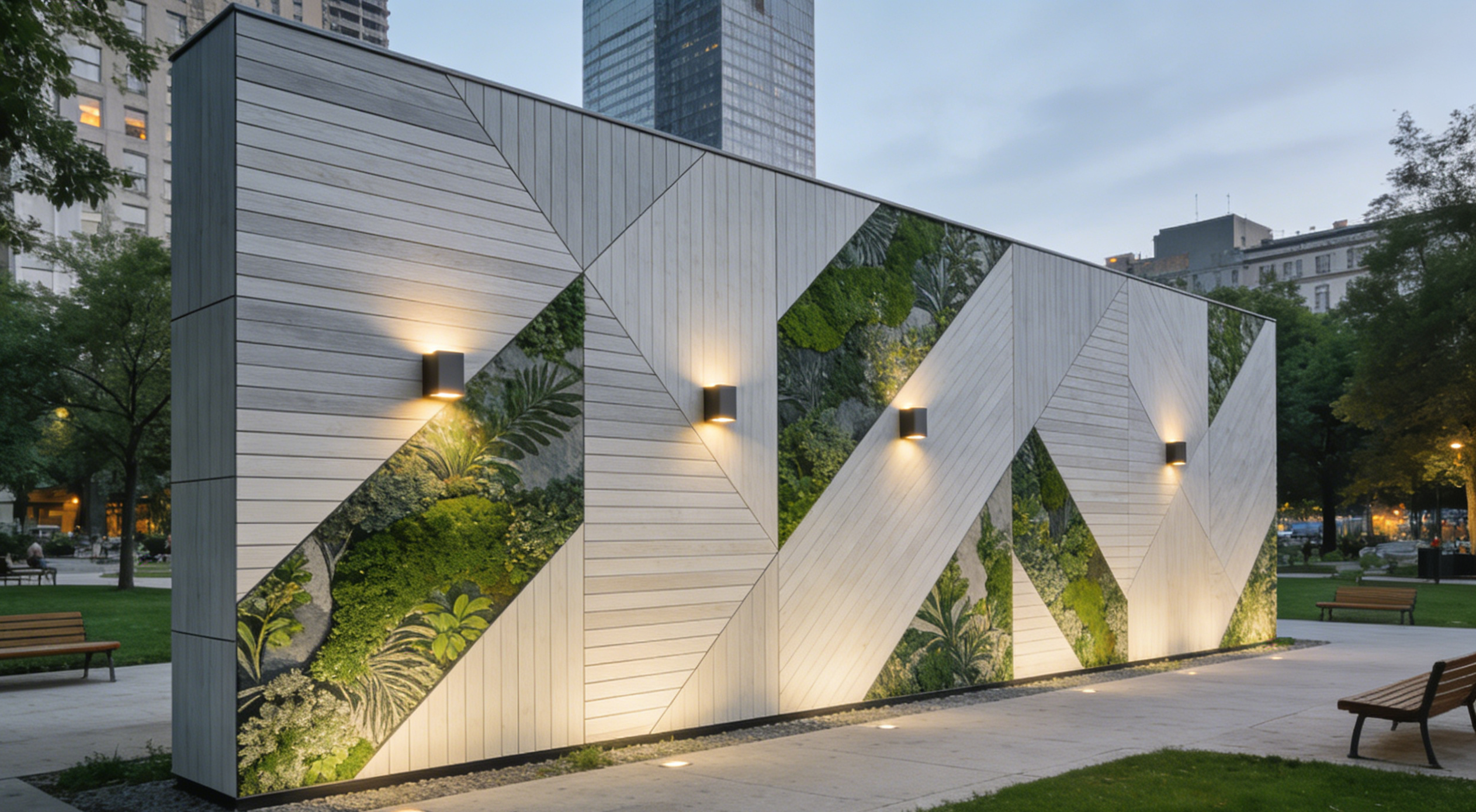 Urban Park WPC Exterior Wall Cladding Project | Municipal Landscape Facade Renovation | Aorai Tech