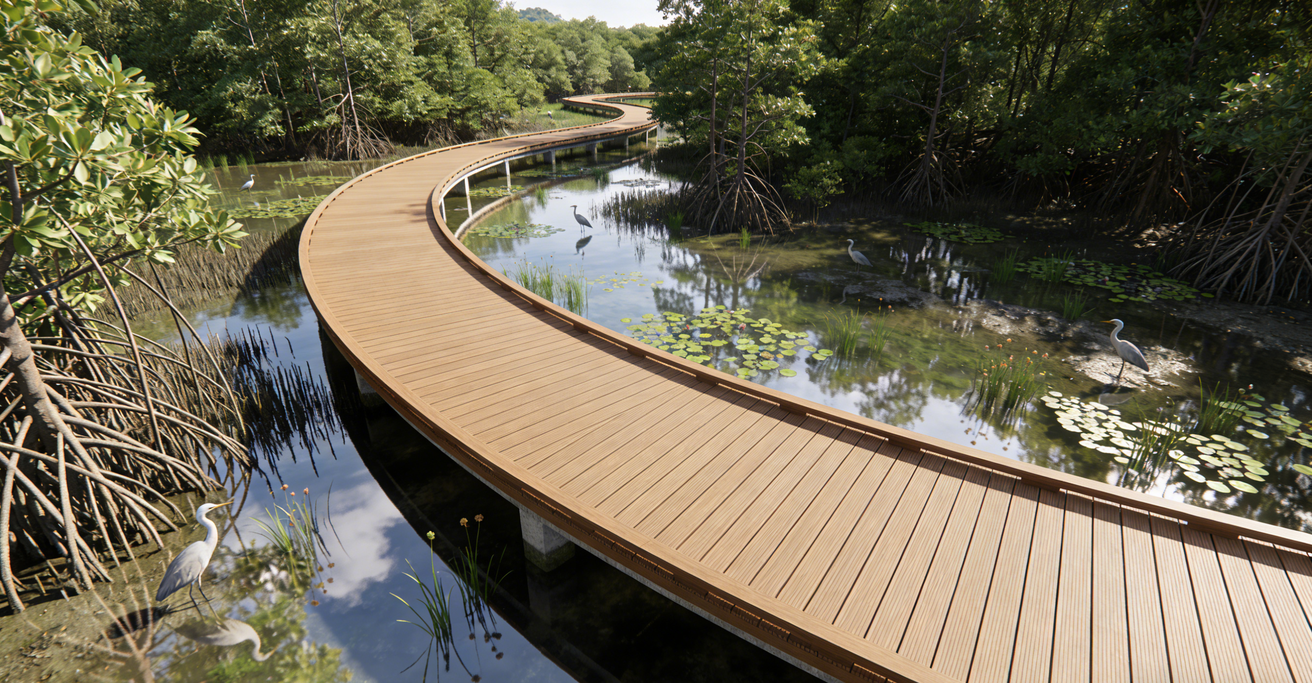WPC Project Case: Boardwalk Project in Malaysia National Park - Sarawak, Malaysia