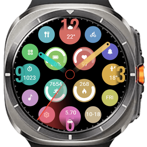 Colorful Round Clock