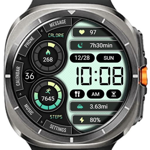 Green Text Clock