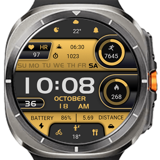 LCD Orange Yellow
