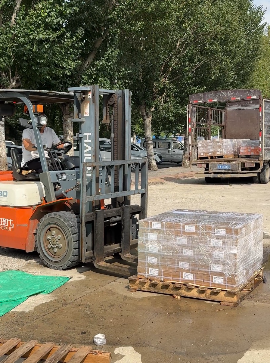 Forklift loading operation
