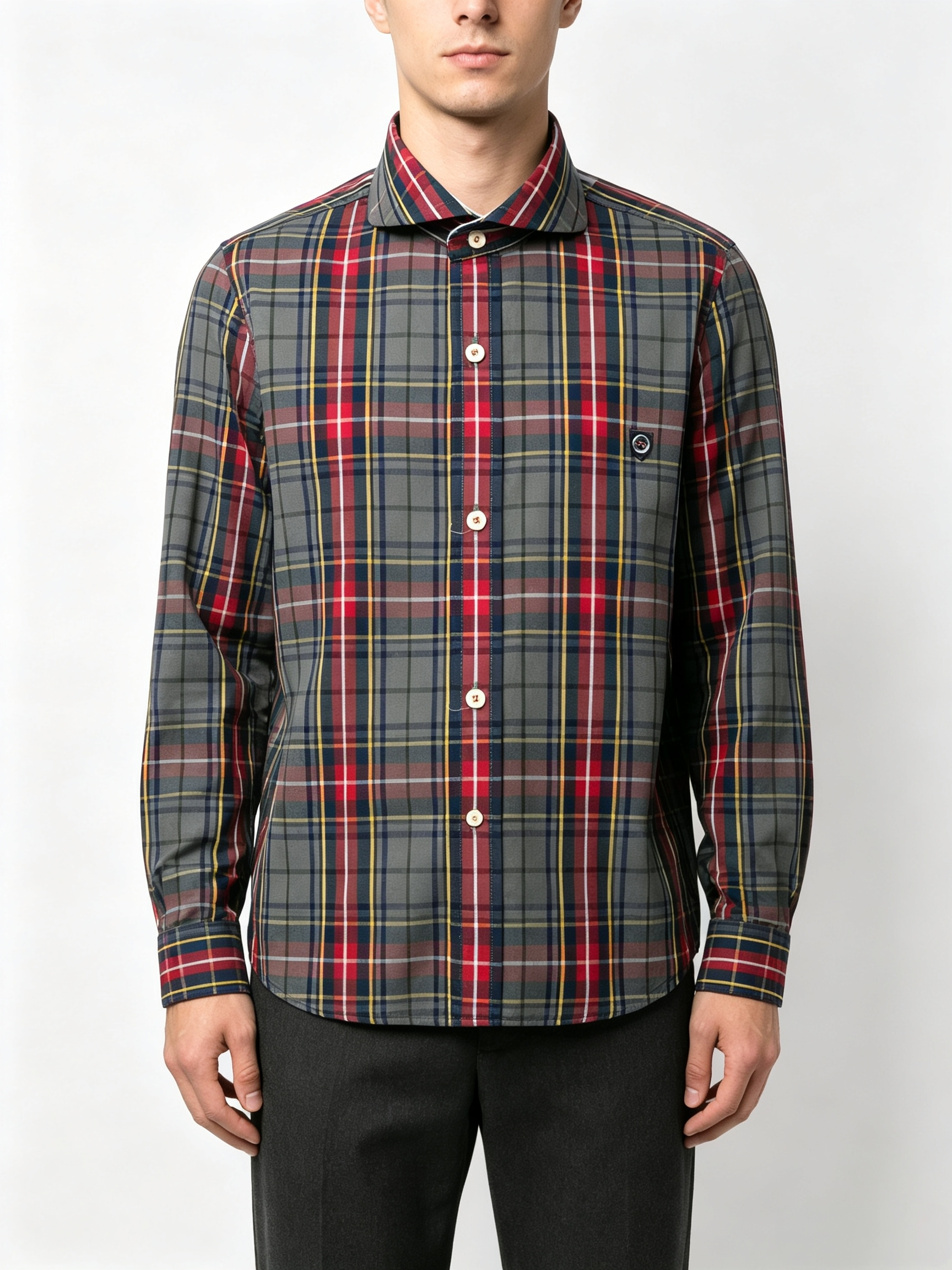 Multi-Color Plaid Shirt