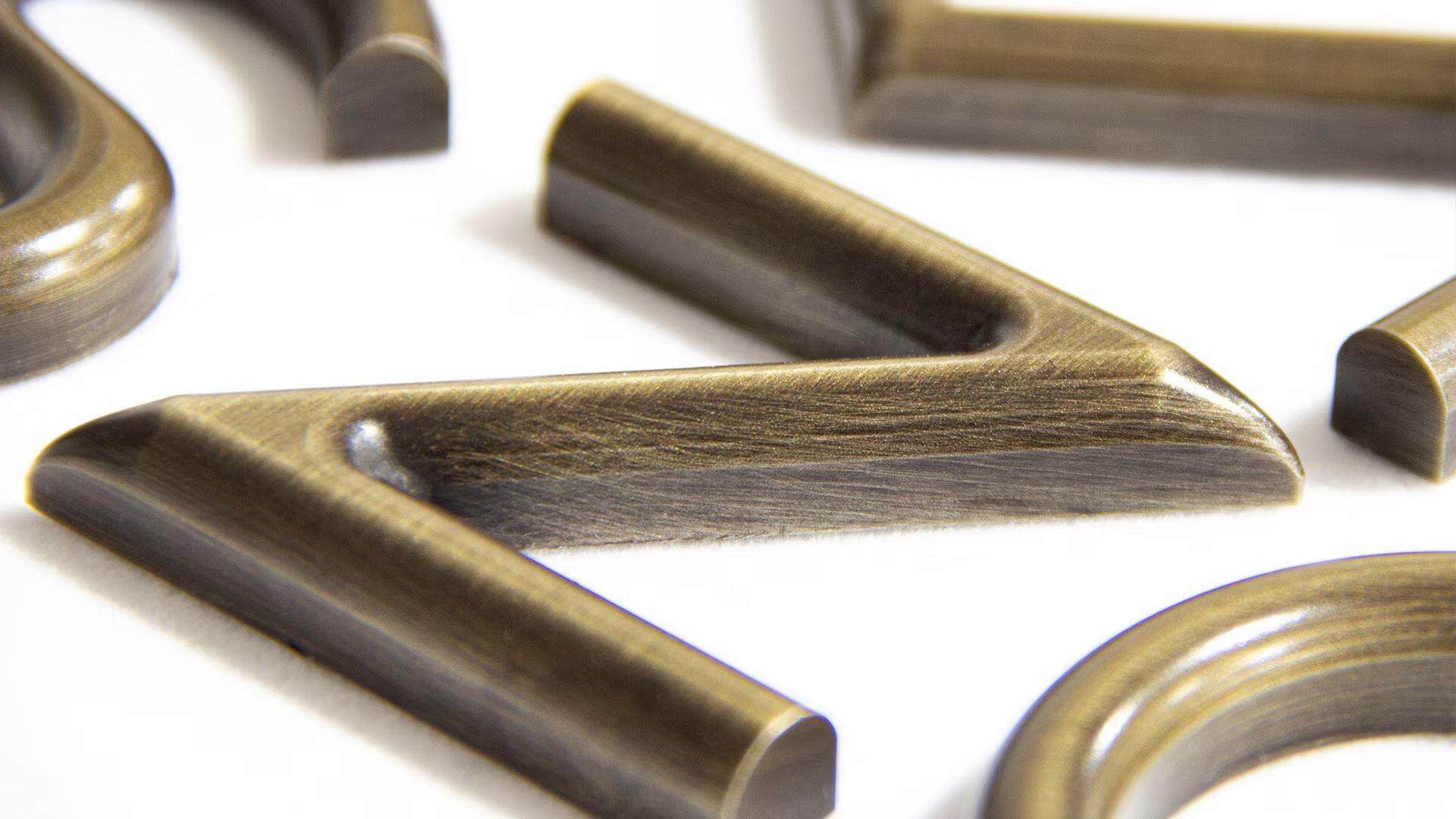 Metal letter fabrication