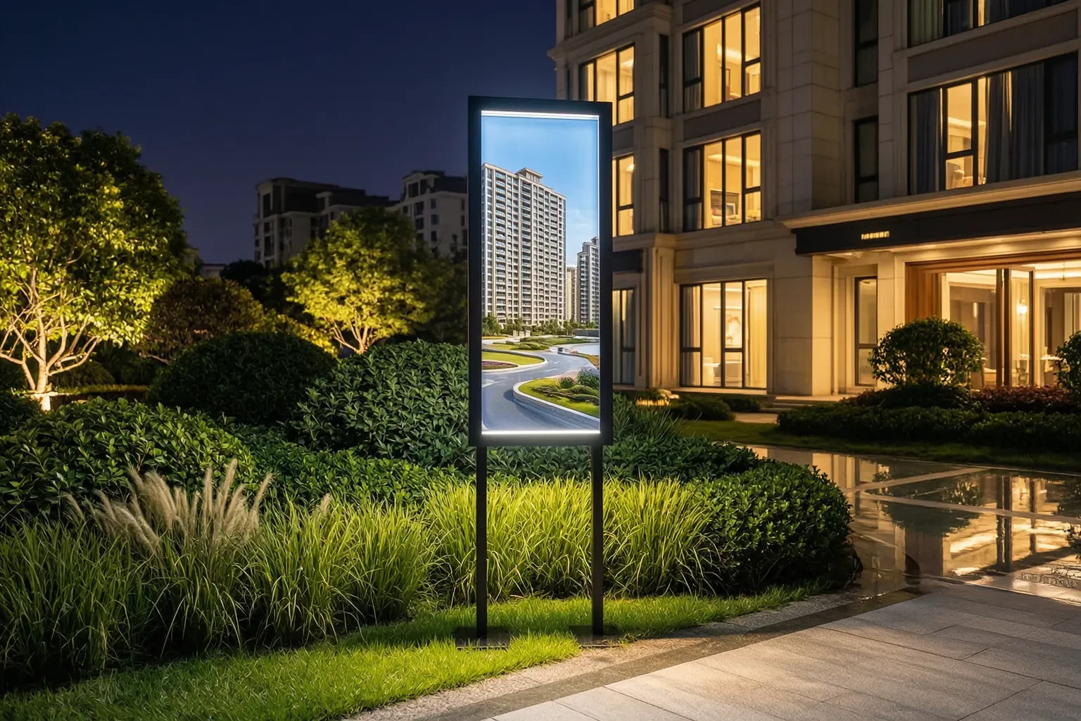 Framed Type Illuminated Totem gallery view 3