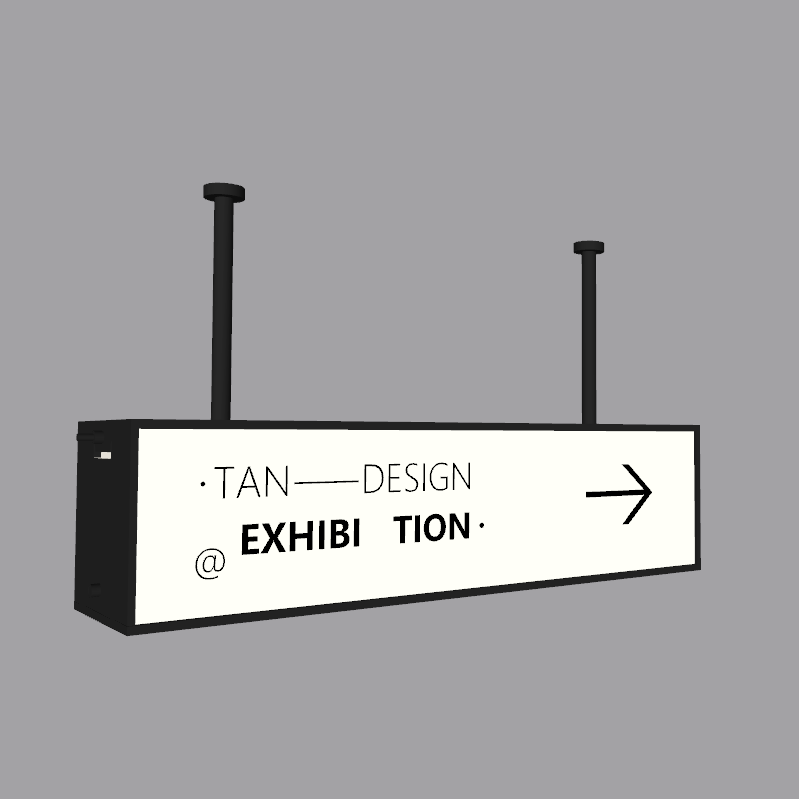 Suspended Exhibition Directional Sign gallery view 3