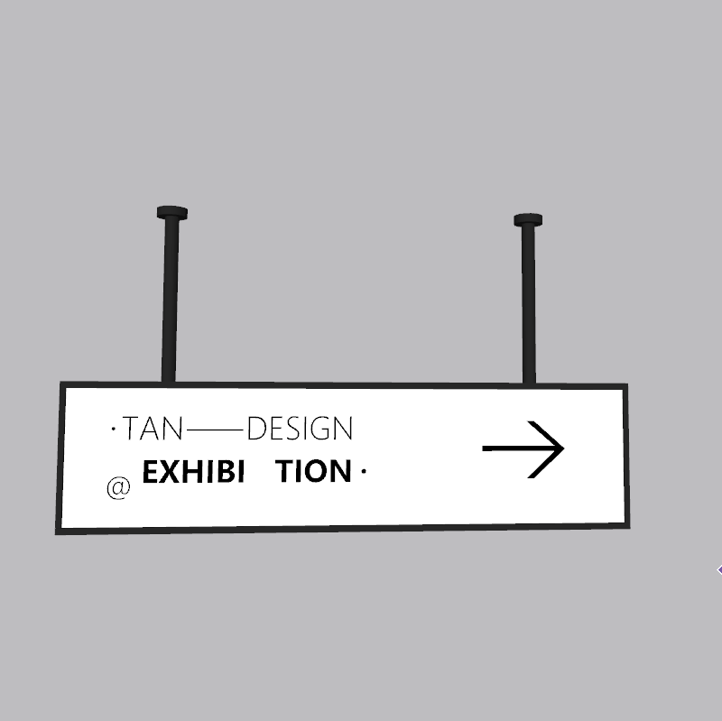 Suspended Exhibition Directional Sign gallery view 2