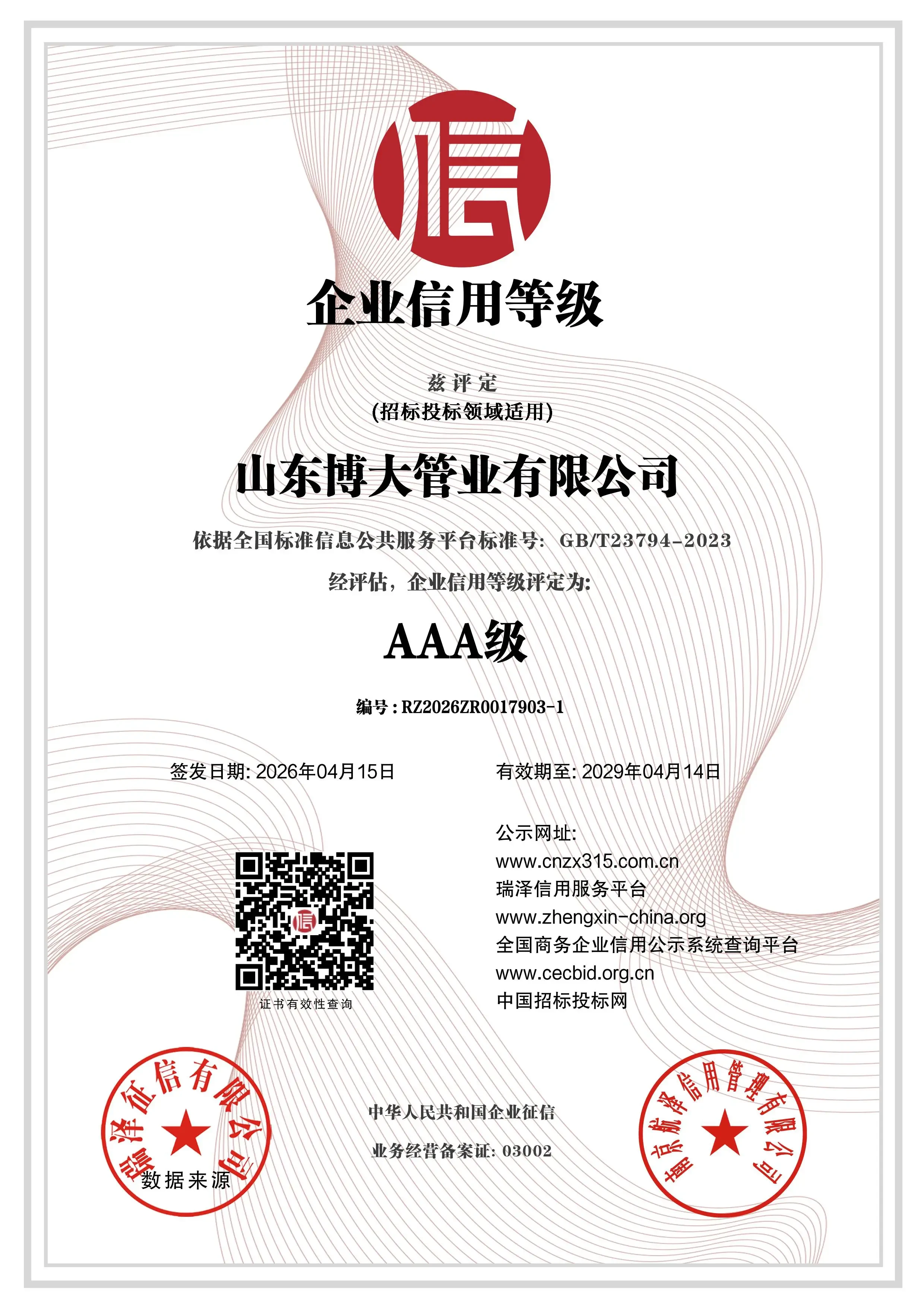 AAA-rated enterprise credit