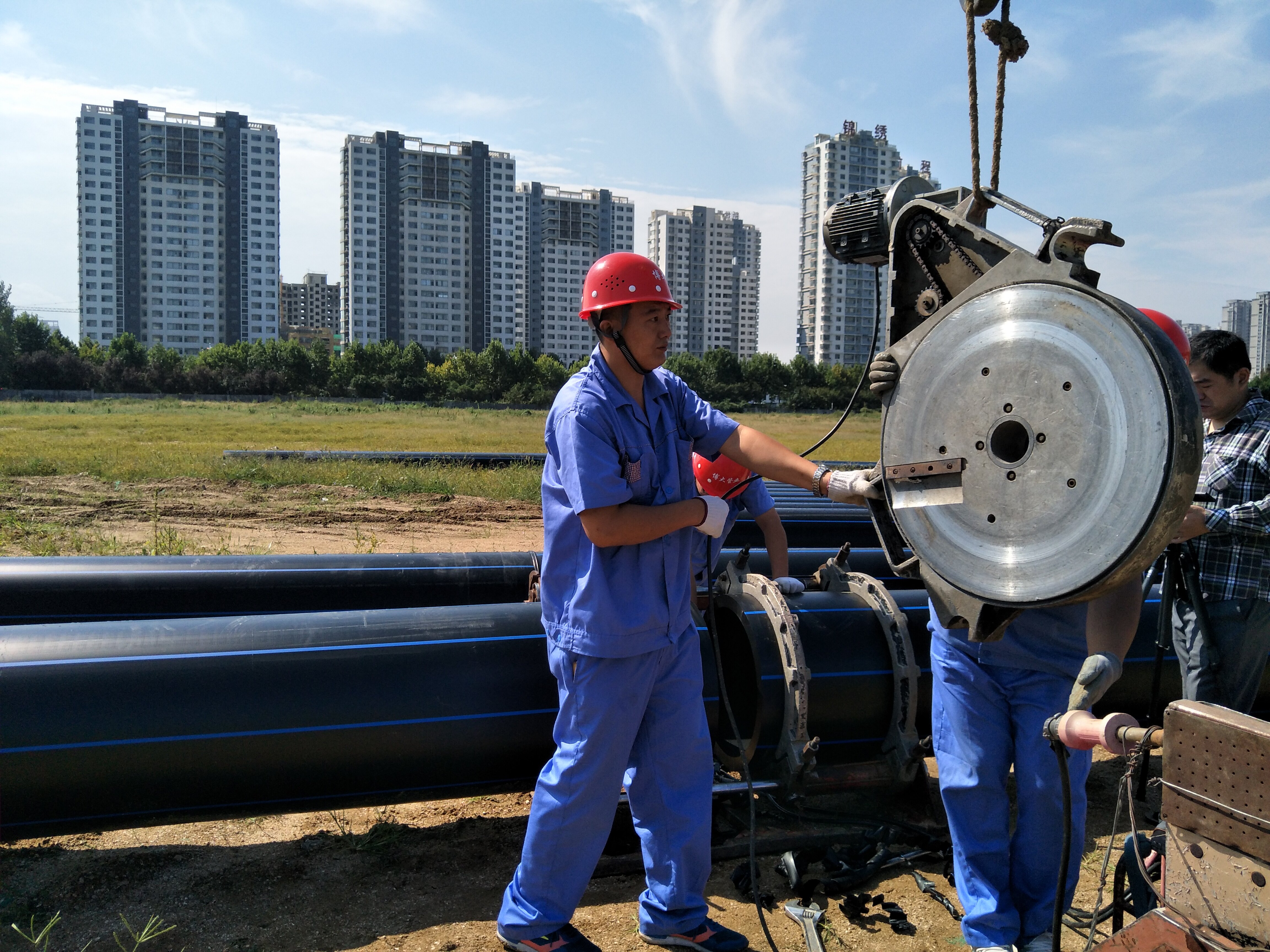 城市供水管道工程完工