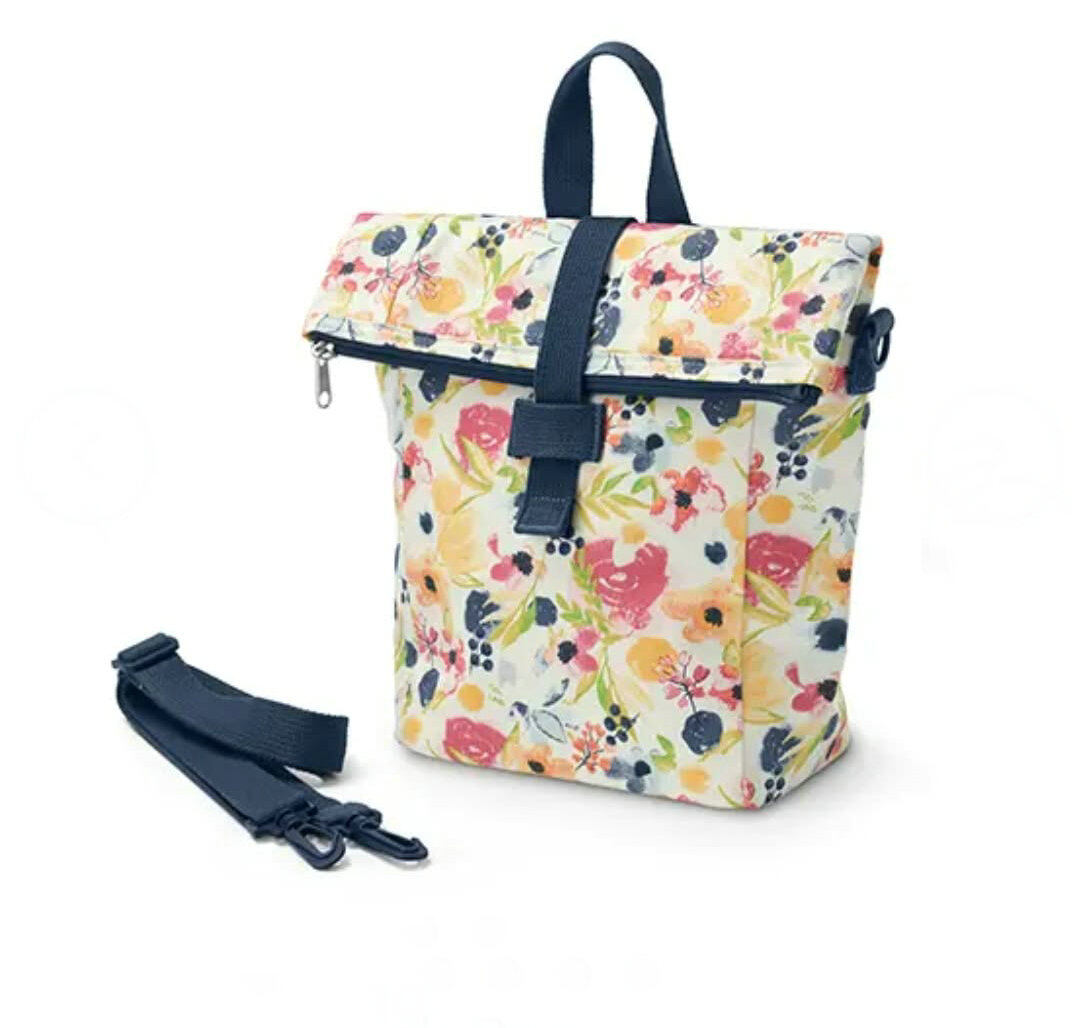 Floral Roll-Top Cooler Bag