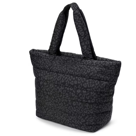 Black Quilted Tote