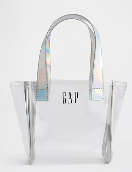 Clear Tote with Holographic Handles