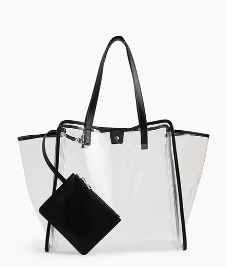 Clear Tote with Black Trim