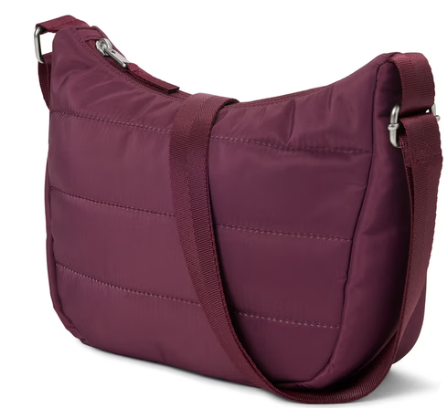 Burgundy Quilted Shoulder Bag