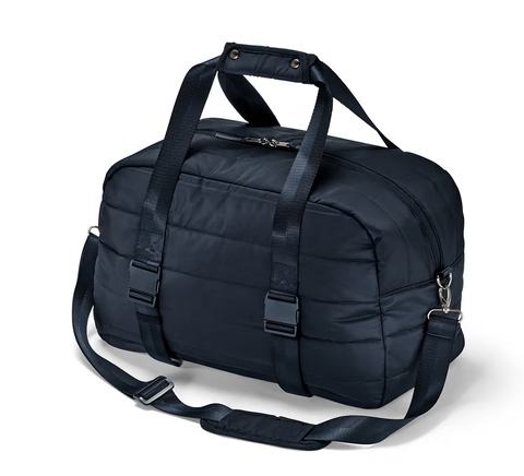 Navy Blue Padded Duffel Bag