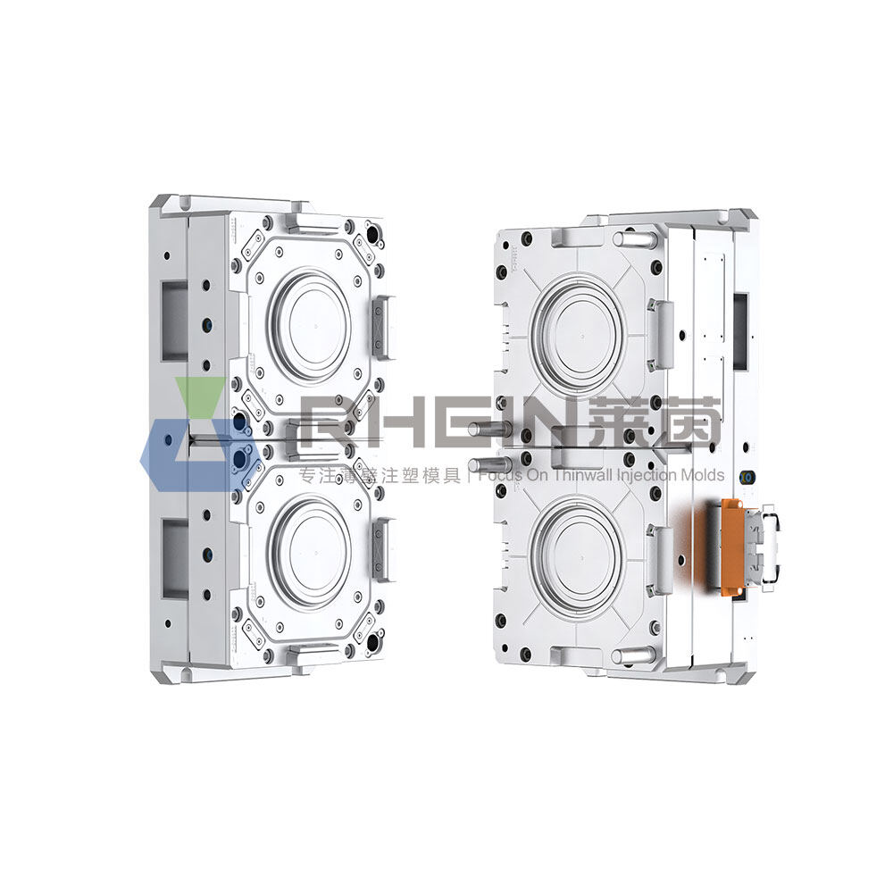 1 produces 2 round cap mold