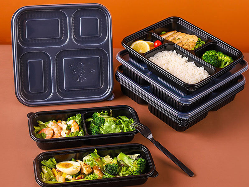 Multi-compartment lunch box mold