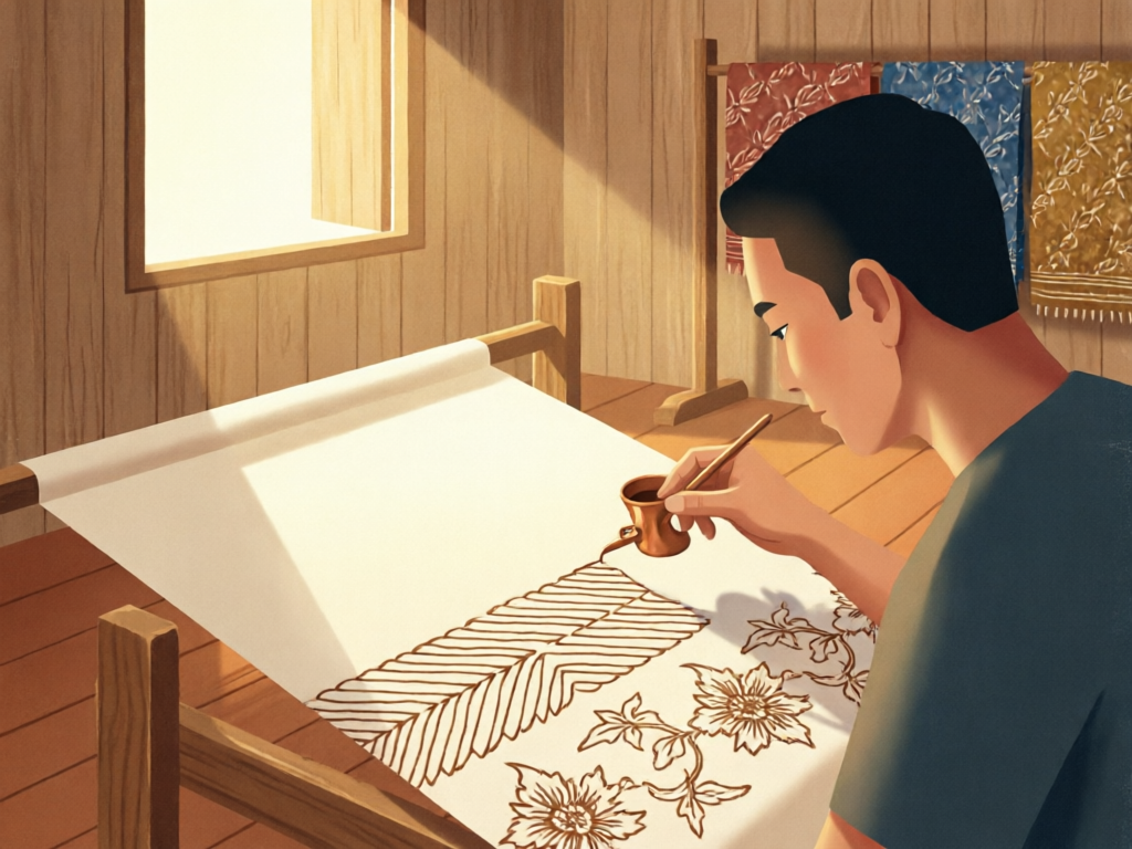 印尼 Batik 蜡染工艺