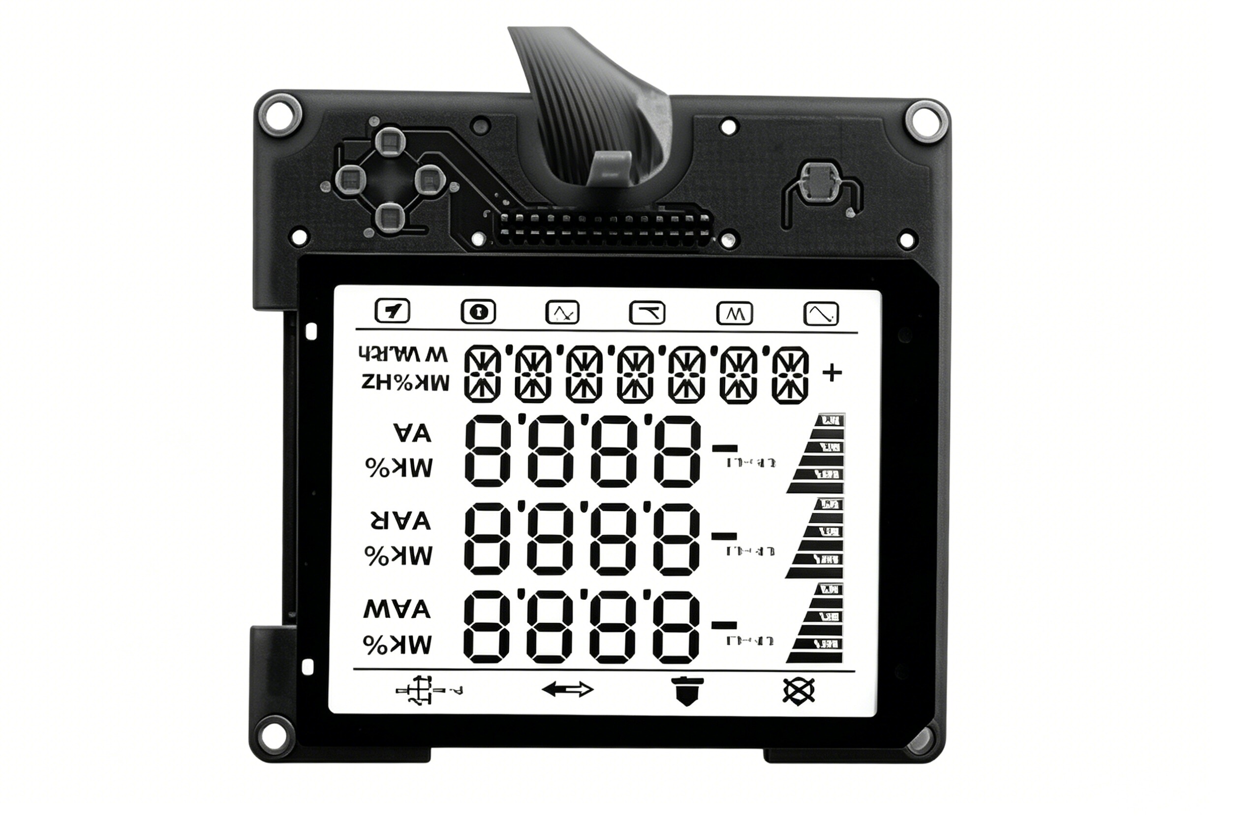 LCD display screen for instrument