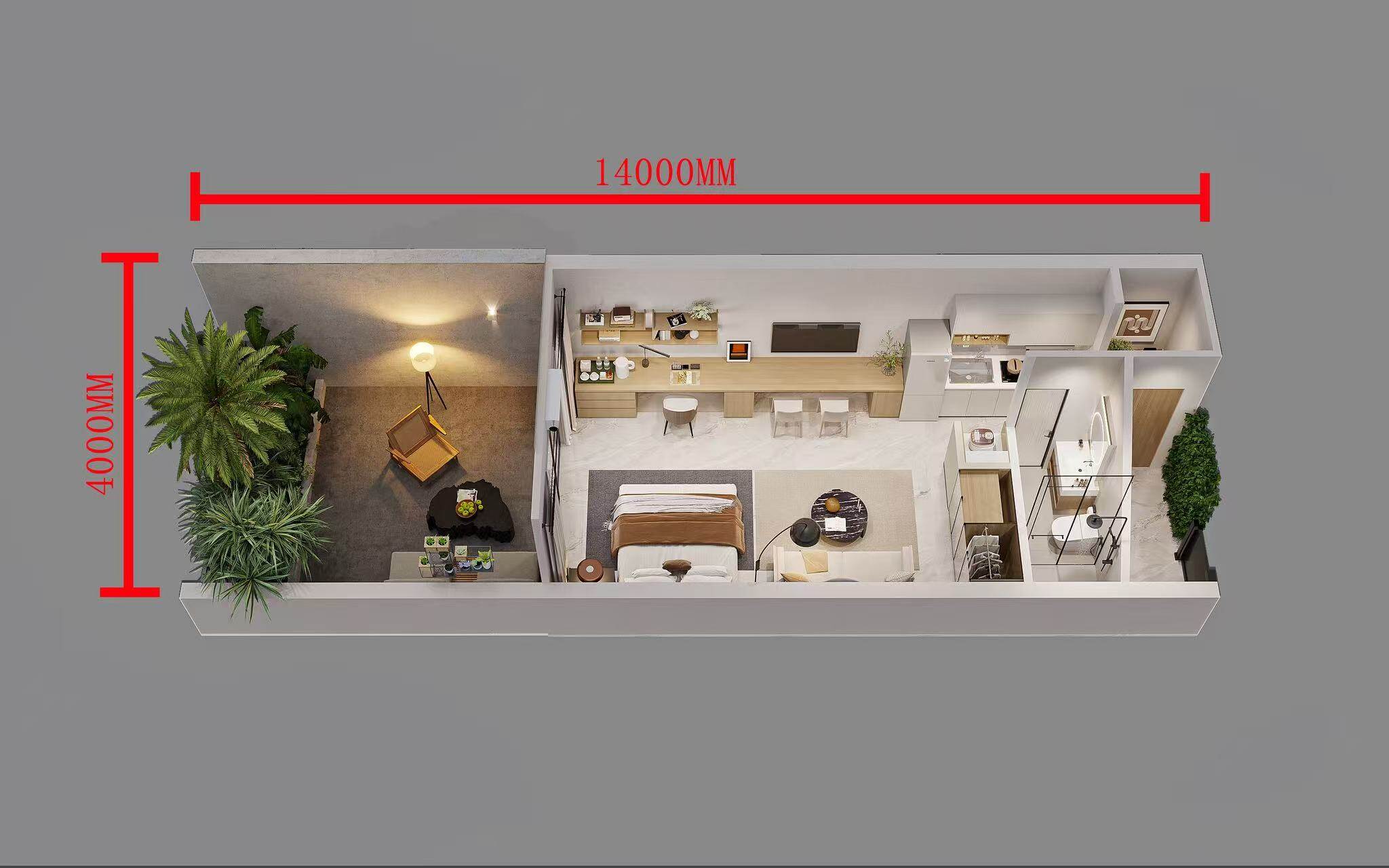 Type C - Spacious Garden Home floor plan