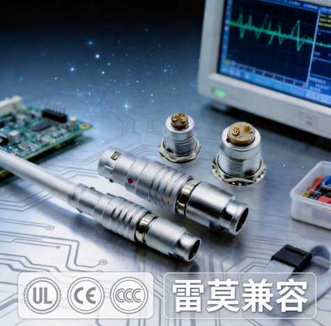 LEMO B Series 0B3 Pin Push-Pull Self-Locking Connector ø7.0mm