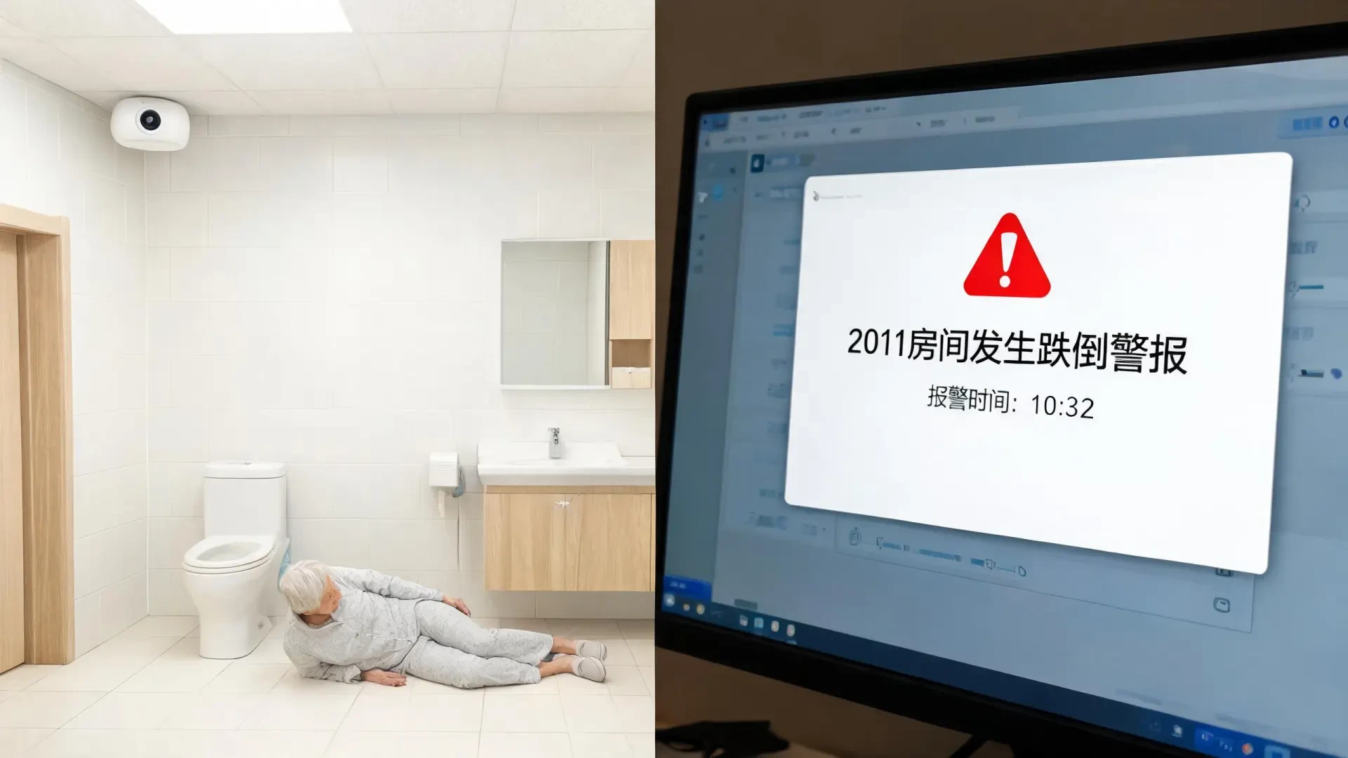 老人跌倒报警系统应用场景