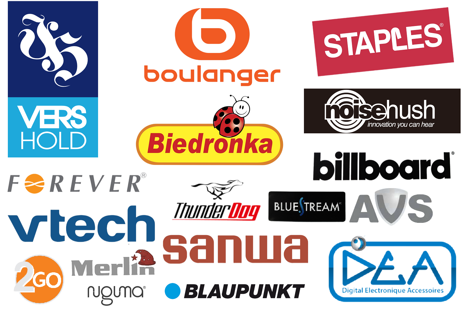 DBS global retail partners and audio brand clients