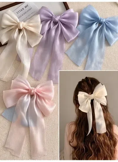 Satin Bow Hair Accessory